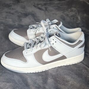 Nike Dunk Low Retro Cave Stone (Light brown/Gray) & White Shoes Size 12 like new